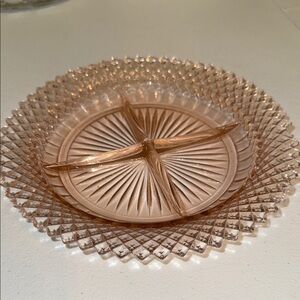 “Miss America” Elegant Pink Depression Glass.   Hocking Anchor